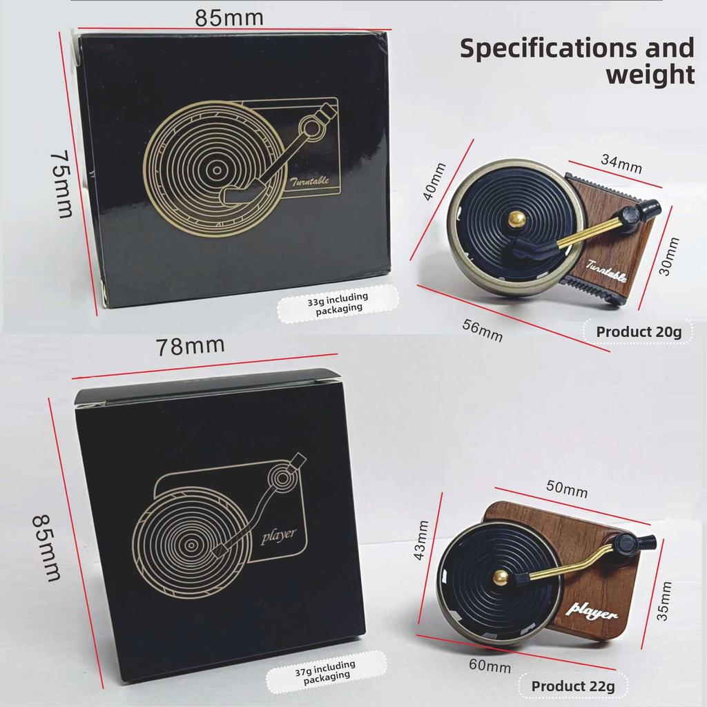 Car Aromatherapy Record Player Perfume Sheet Air Conditioner Out of The Trend Car Classic Fragrance Phonograph Album Cover