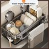 Suction Cup Storage Shelf Punch Free Wall Mounted Storage Rack Space Saving Bathroom Kitchen Storage Rack Kitchen Sponge Holder