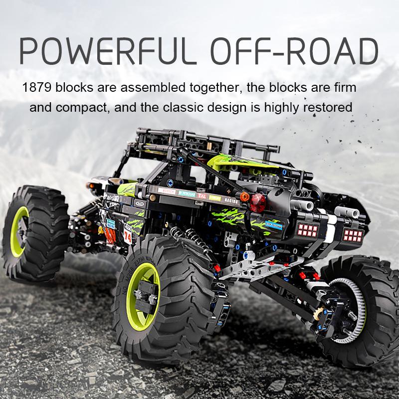 Mould King 18002 Technical Car Toys The MOC-19517 4WD RC Buggy Building Block Assembly Car Model Brick Set Kids Christmas Gift