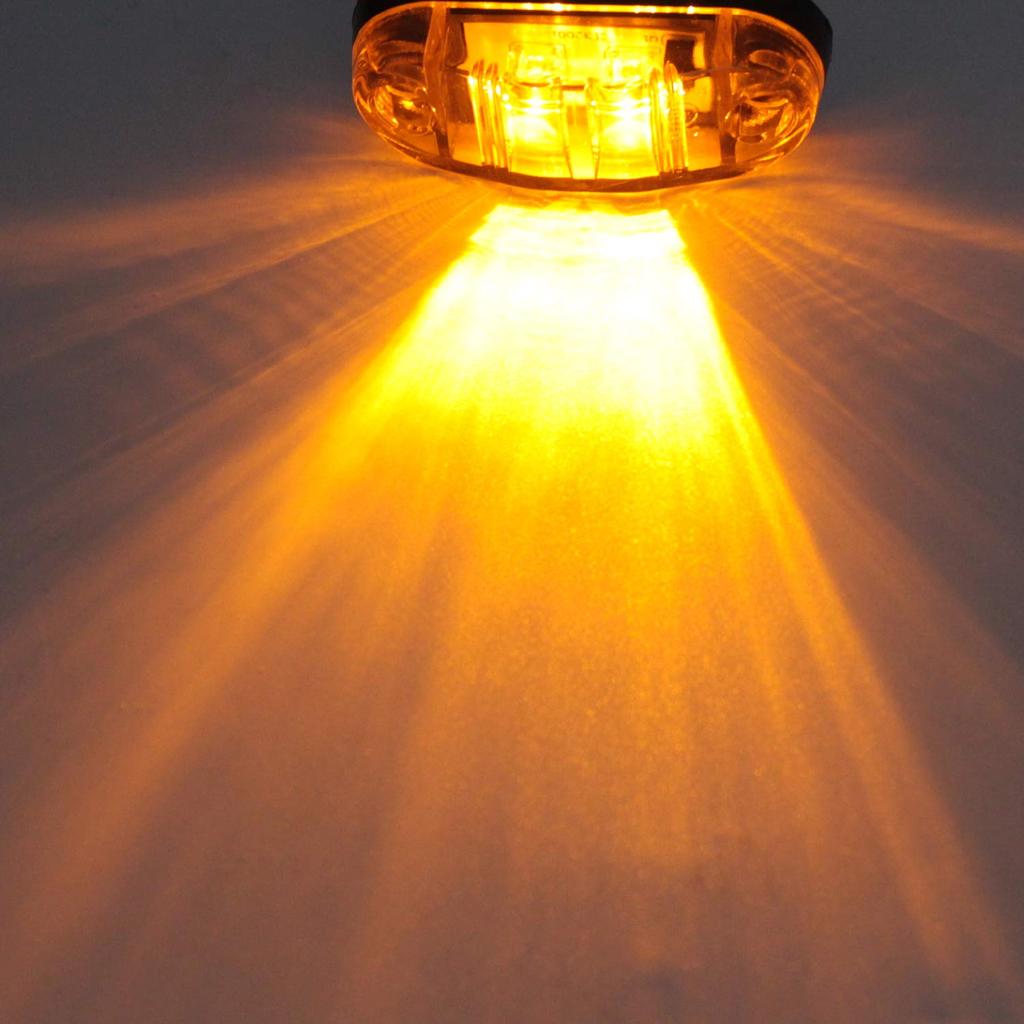 LED Side Marker Lamp Clearance Marker Light Side Turn Signal Lamp 12V Car Custom Illumination Parts Truck Trailer Lorry Deco Truck Illumination