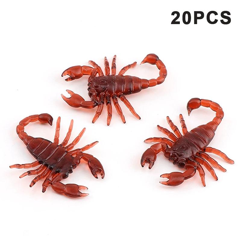 20 Buc Halloween Simulare Insectă Gândac Păianjen Centiped Scorpion Plastic Glumă Insectă Amuzant Halloween Decorațiune Bricolaj