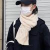 Winter Korean Style Knitted Breast Scarf for Women High End Twist Scarf for Couples Thickened Warm and Versatile