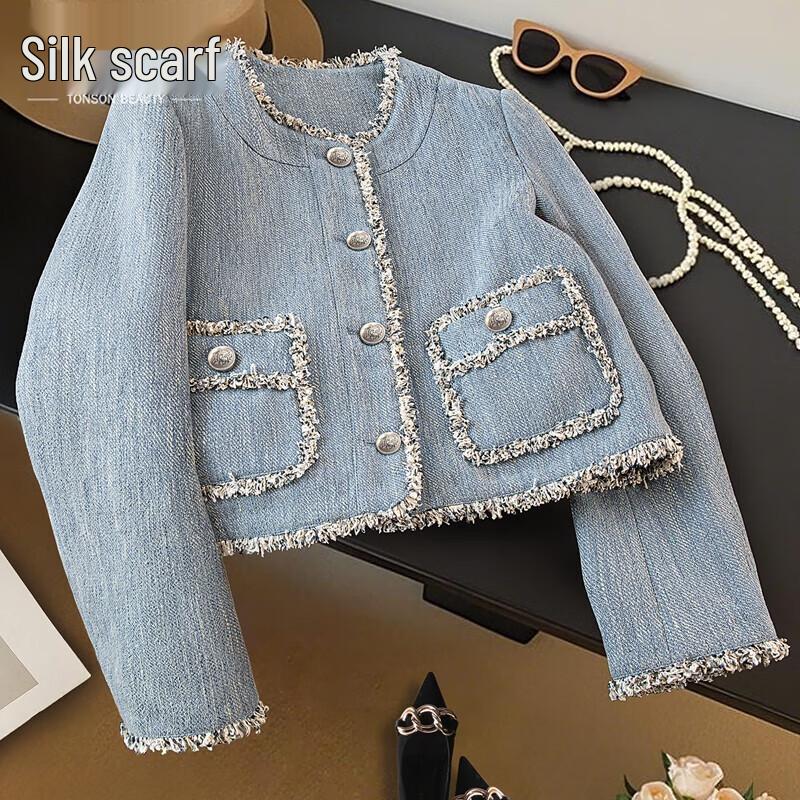 

Женский кардиган с коротким рукавом и круглым вырезом M