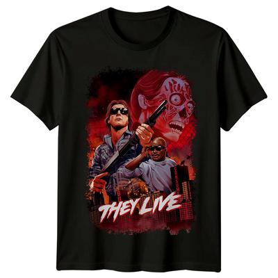 They Live 1988 Movie Poster Inspired Tshirt Retro 80s Tee