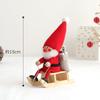 NORDIKA Nisse Christmas Wooden Doll On a Sleigh Red (Santa / / NRD120072)