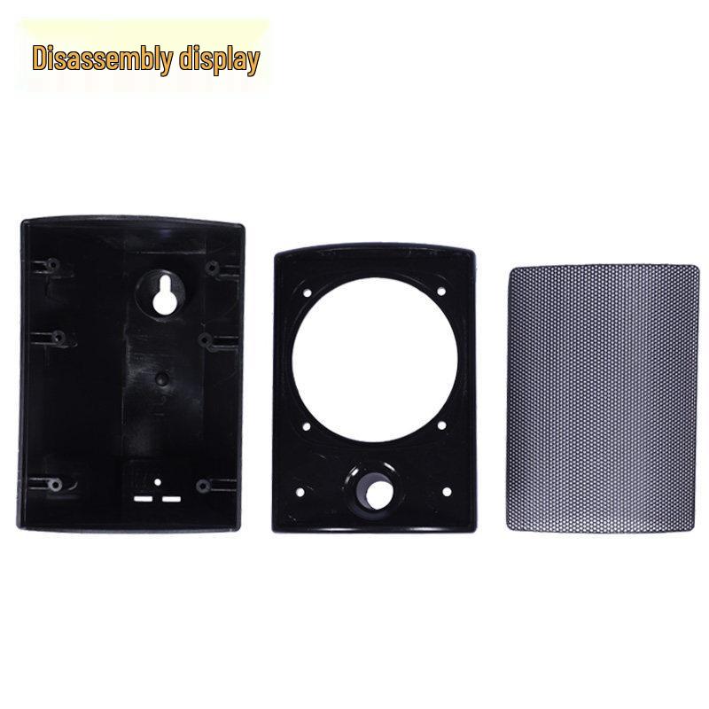 3-Inch Plastic Speaker Cabinet with Iron Mesh Wire Clip for Bookshelf Surround Sound