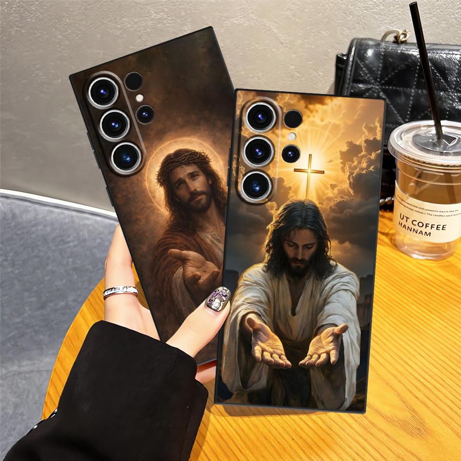 Creative Jesus Art Case for Samsung Galaxy S26 Ultra S24 S25 Plus S21 FE Note 20 8 9 10 S20 Ultra S23 S10 S9 Funda Phone Cover