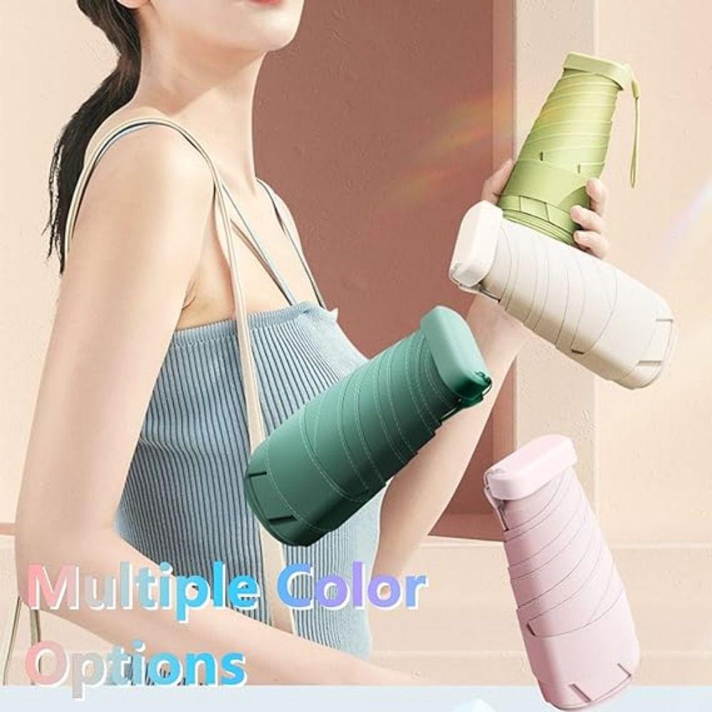 

Компактный дорожный зонт от дождя, складной карманный зонт цвета конфет, мини-зонт от УФ-излучения для улицы