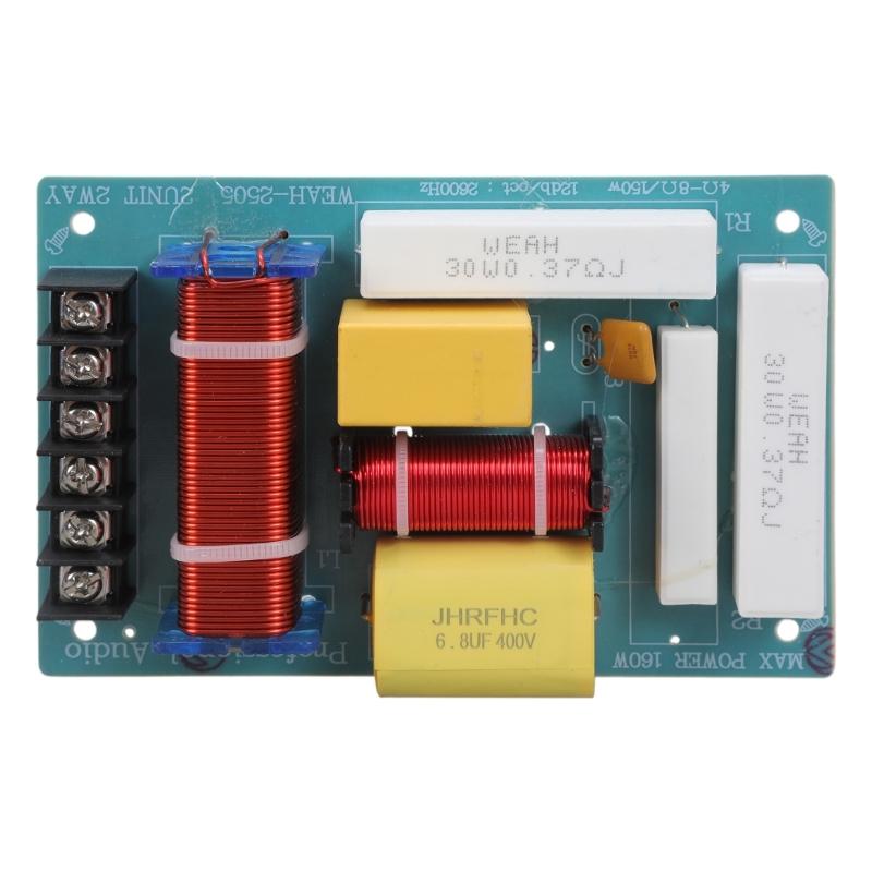 HiFi Sound Speaker Crossovers Filters, 2 Way Treble/Bass DIY Frequency Dividers for HiFi Sound Systems