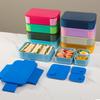 Sealed Microwave Heatable Lunch Box with Fork Spoon Fruit Salad Box Travel Food Container  School