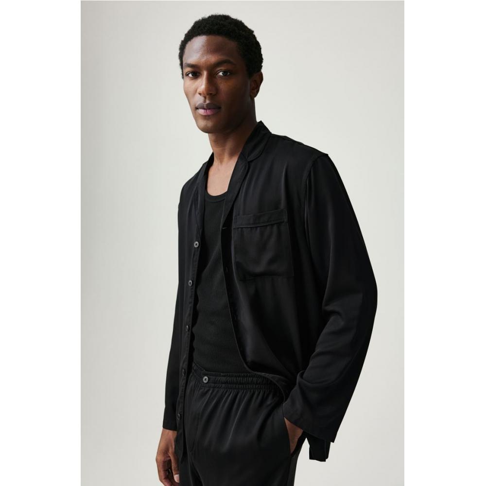 H M pajaMa sHirt And Pants Black
