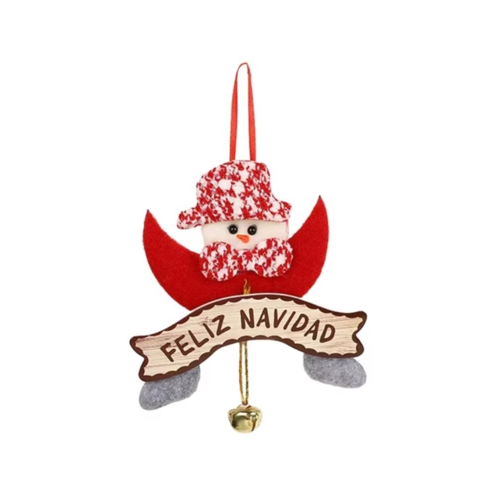 with Metal Bell Christmas Snowman Bell Ornament Christmas Tree Hanging Decoration  Holiday Supplies