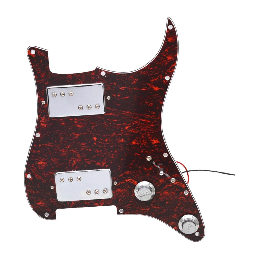 Loaded Prewired HH Guitar Pickguard PVC Material Professional Scratchplate for High Gain Rock Metal Styles