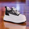 Lightweight Women's Spring New Mesh Breathable White Board Shoes, Short Le Thick Sole Inner Height-increasing Women's Shoes