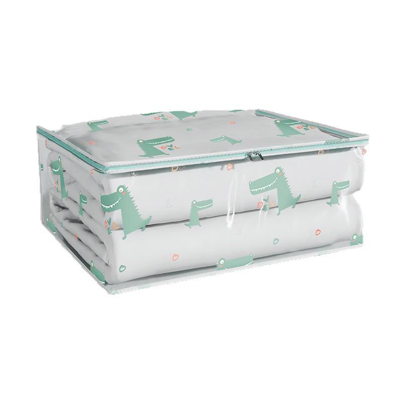 3D Crocodile Print Cotton Quilt Storage Bag - Large, Dustproof, Thickened Design