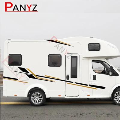 6 sztuk Paski do kampera Naklejki winylowe na kampera Przyczepę konną Przyczepę kempingową RV Akcesoria do tuningu samochodów Grafiki Dekoracje samochodowe Naklejki