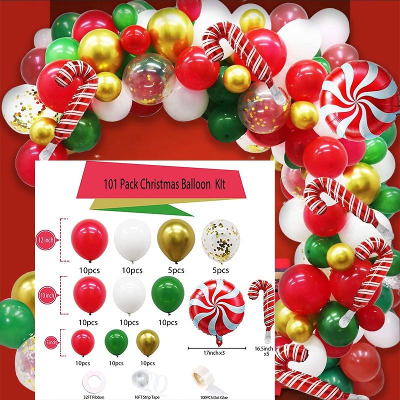 Merry Christmas Decoration Balloons Suit Christmas Theme Balloon Arch Garland Set Xmas Navidad New Year Gift Party Decor 2026