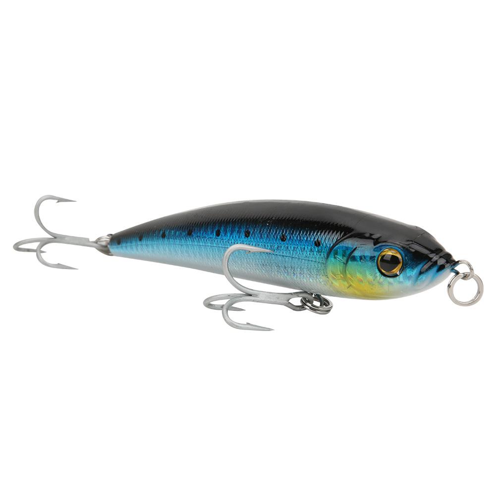 

Sinking Pencil Fish Lure Hard Bait 3D Eyes with Hook Split Ring Fishing Tackle004