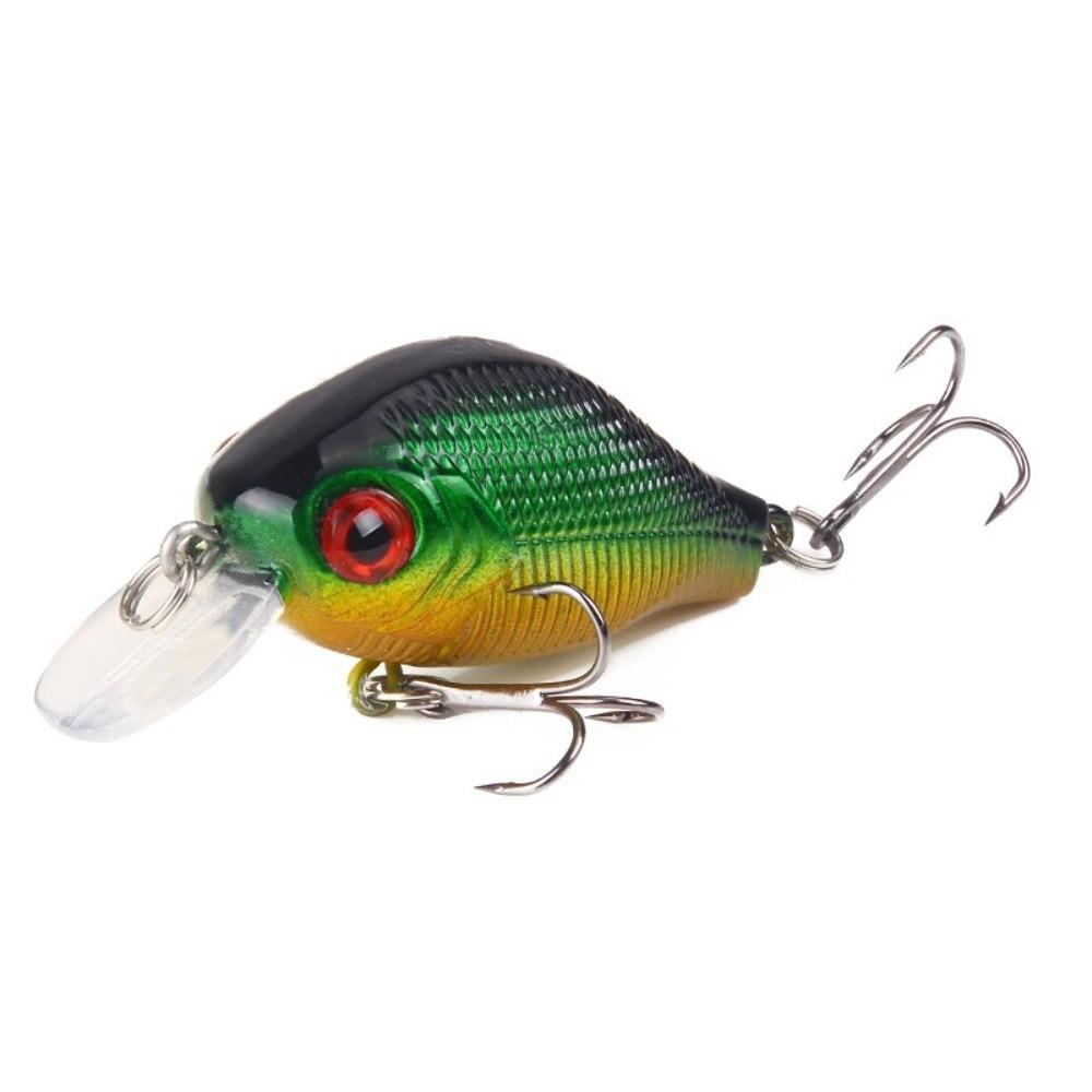 5 Pcs/Set 3D Eyes Floating Crankbait Lure Artificial Fishing Bait for Freshwater Saltwater Fishing