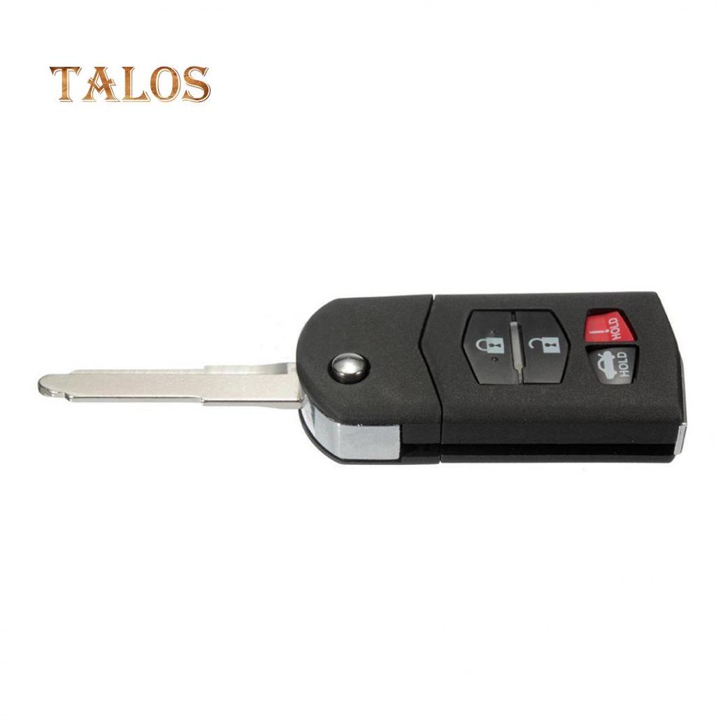 4 Buttons Remote Flip Key Fob Case Shell Blade for Mazda 3 5 6 RX-8 CX-7 CX-9 Car's Accessory