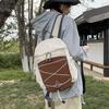 Schoolbag Mountain Two-color Drawstring Design Functional Wind Mountaineering Bag Couple Outdoor Camping Lightweight Niche Backpack