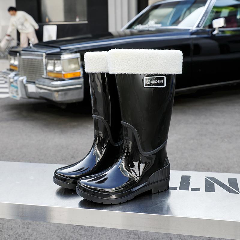Wholesale Custom Printed High-Top Rain Overshoes PVC Waterproof Rubber Shoes for Men