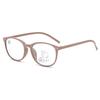 Multi-Focus Reading Glasses Anti-Blue Light Round Frame Versatile Reading Glasses Far And Near Women'S Ultra-Light Reading Glasses