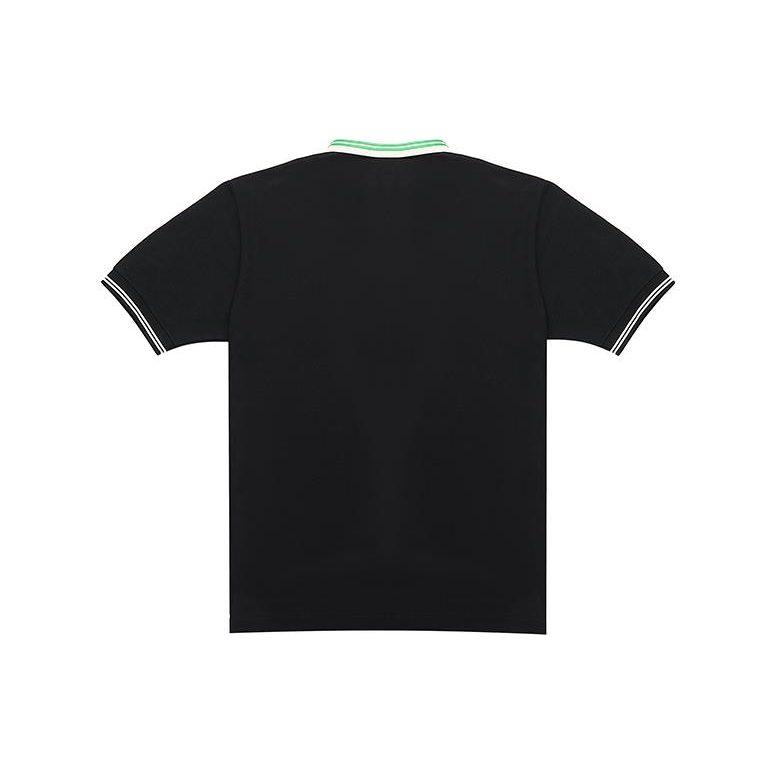 Gucci Men Cotton Piquet Polo With Interlocking G Black 658067-XJDI2-1043