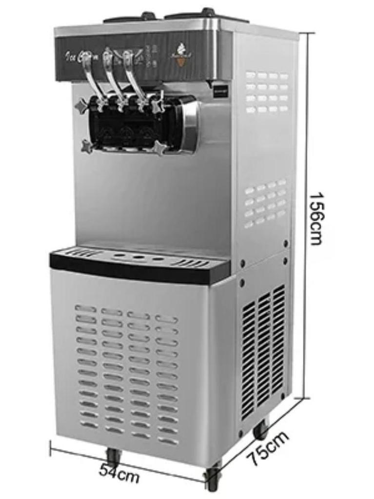 Automatický rychlý výrobník ledu 5,5 l, komerční model 220 V, výrobník zmrzliny
