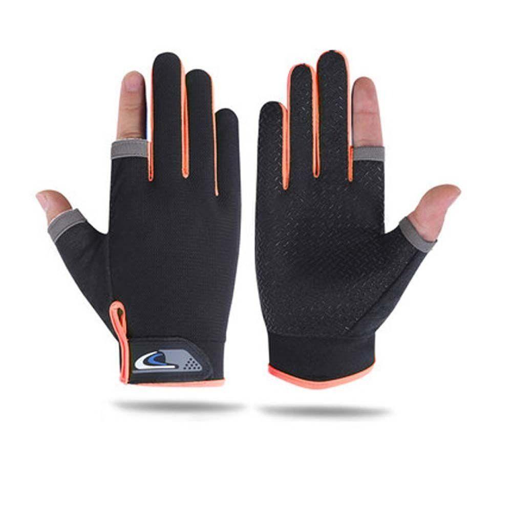 Sonnenschutz Angelhandschuhe Schutzhand Zwei-Finger Sporthandschuhe Fahrradhandschuhe Outdoor