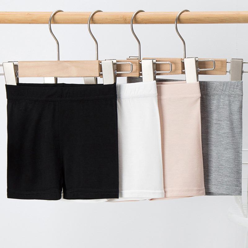 Girls' Summer Safety Shorts: Thin Modal Anti-Exposure Ice Silk Base Layer for Kids