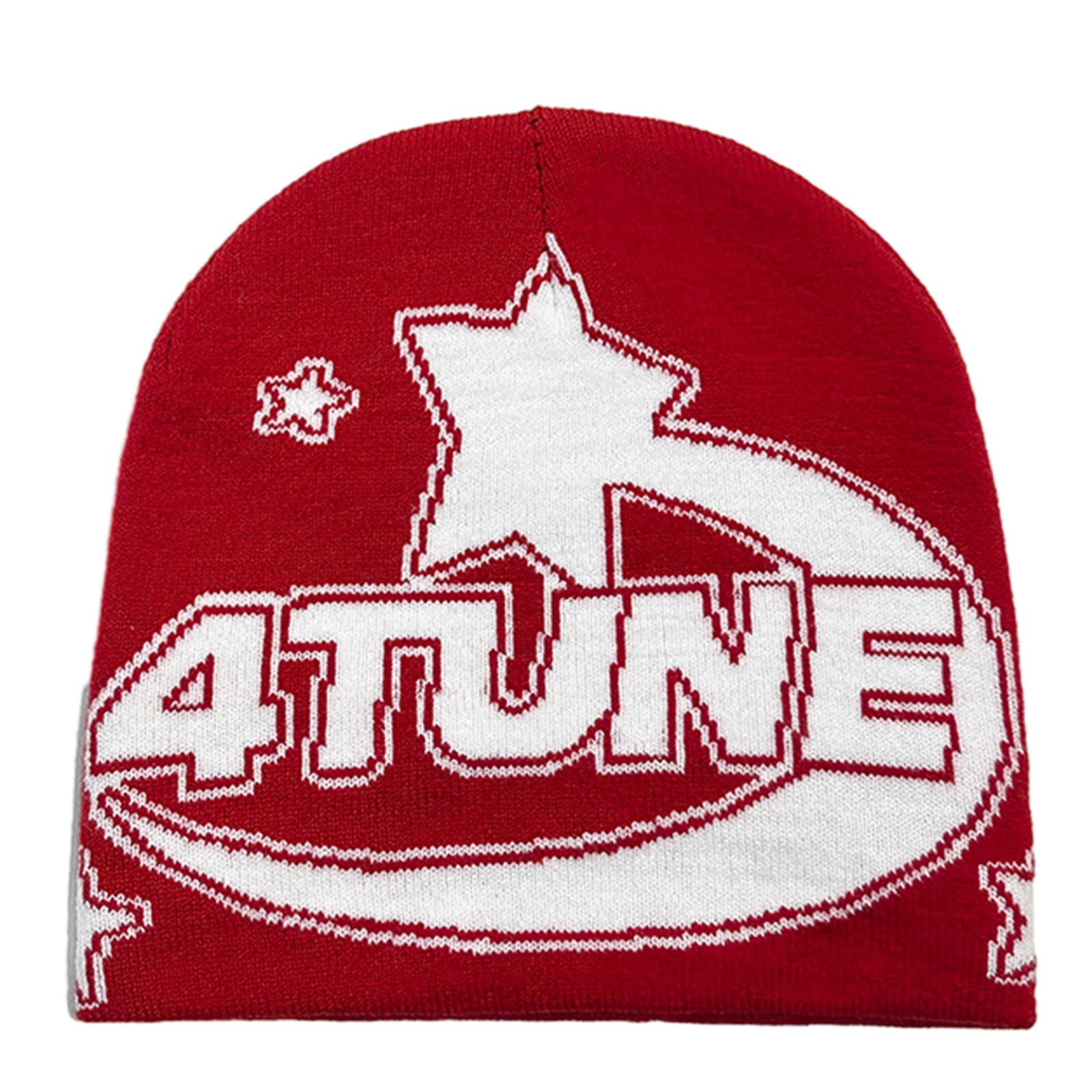 

Подростковая зимняя шапка-бини эластичная ветрозащитная шапка с жаккардовой надписью, шапка-ушанка, зимние принадлежности для велоспорта, катания на лыжах, пеших прогулок красный