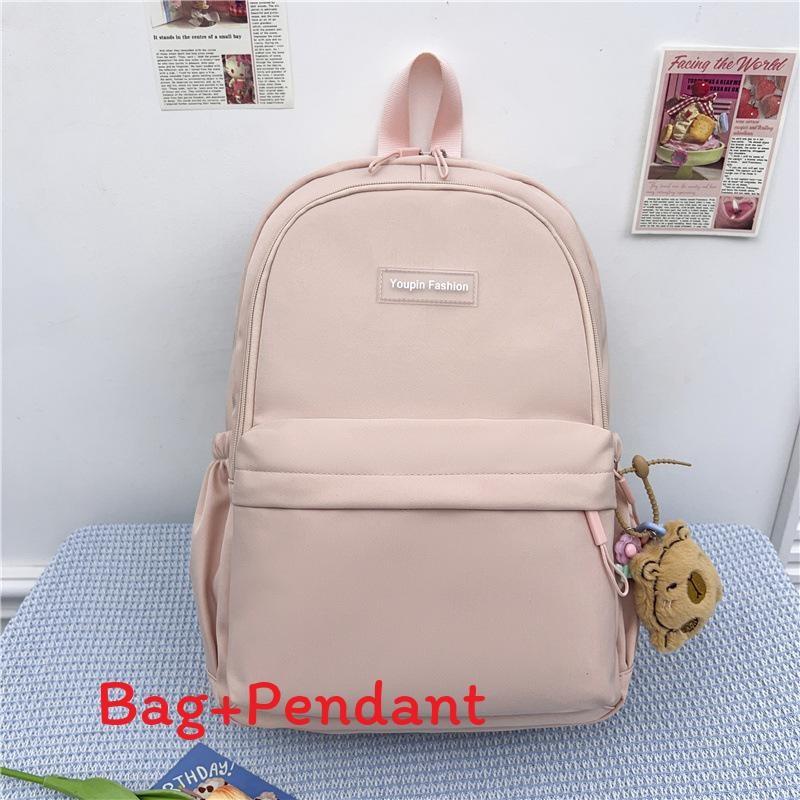Nylon College Backpack For Girls And Boys With Breathable Cushion Straps For School And Travel