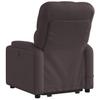 Electric Massage Chair with Lift Assist Dark Brown Fabric