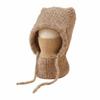 Fluffy Balaclava Hat Korean Style Hooded Cap Cute Knitted Hat  for Women