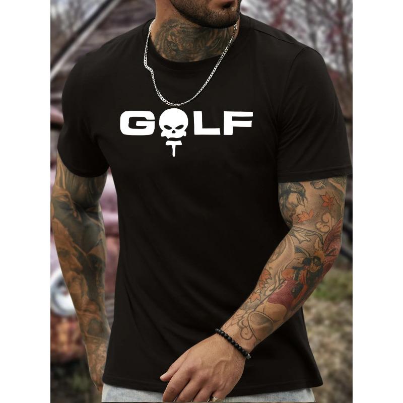 European size Summer Men's Fashion Print Short Sleeve T-Shirt