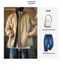Maden Workwear Men's American Retro N1 Deck Jacket – Warm Stand Collar Cotton Jacket for Autumn and Winter