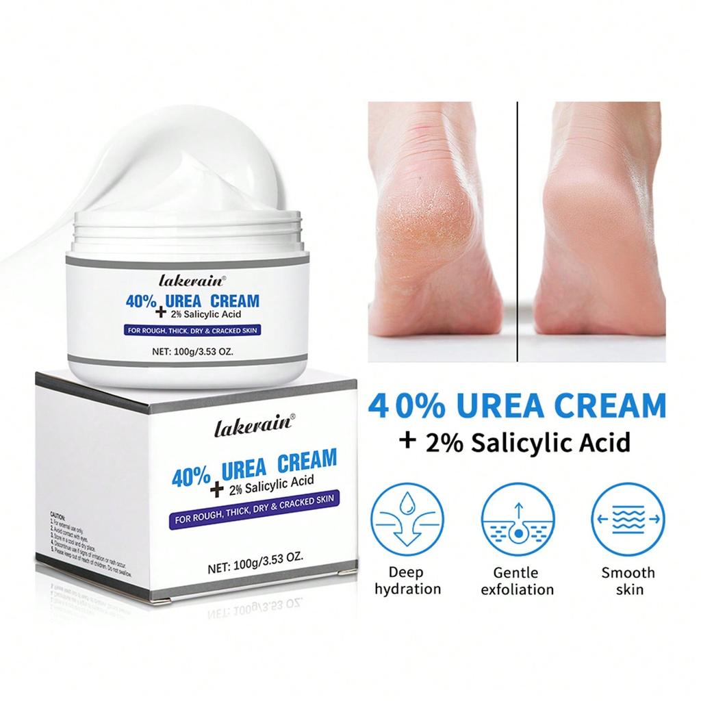 Intense Moisturizing Body Lotion with 40% Urea Cream for Dry Skin and Cracked Heels