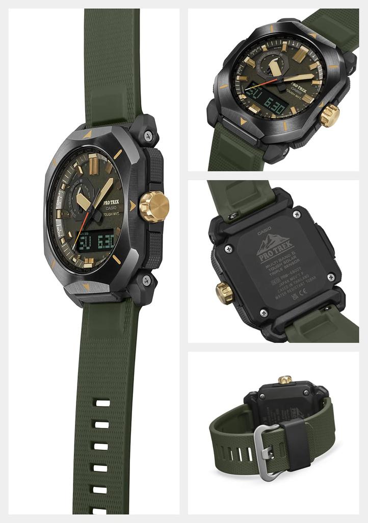 Protrek Watch Climber Line Radio Solar Biomass Plastic Green [Casio] [] PRW-6900Y-3JF Men's