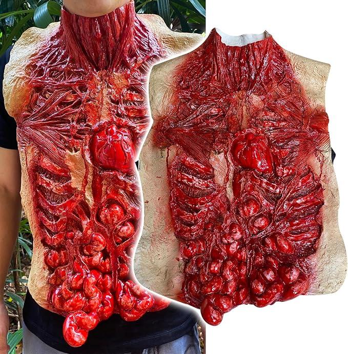 Zombie Mask Belly, Halloween Scary Props