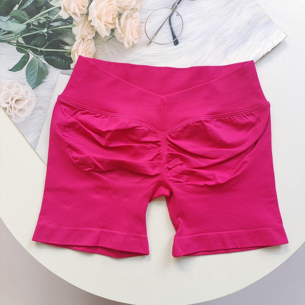 European & American Butt-Lifting V-Waist Breathable Fitness Yoga Shorts