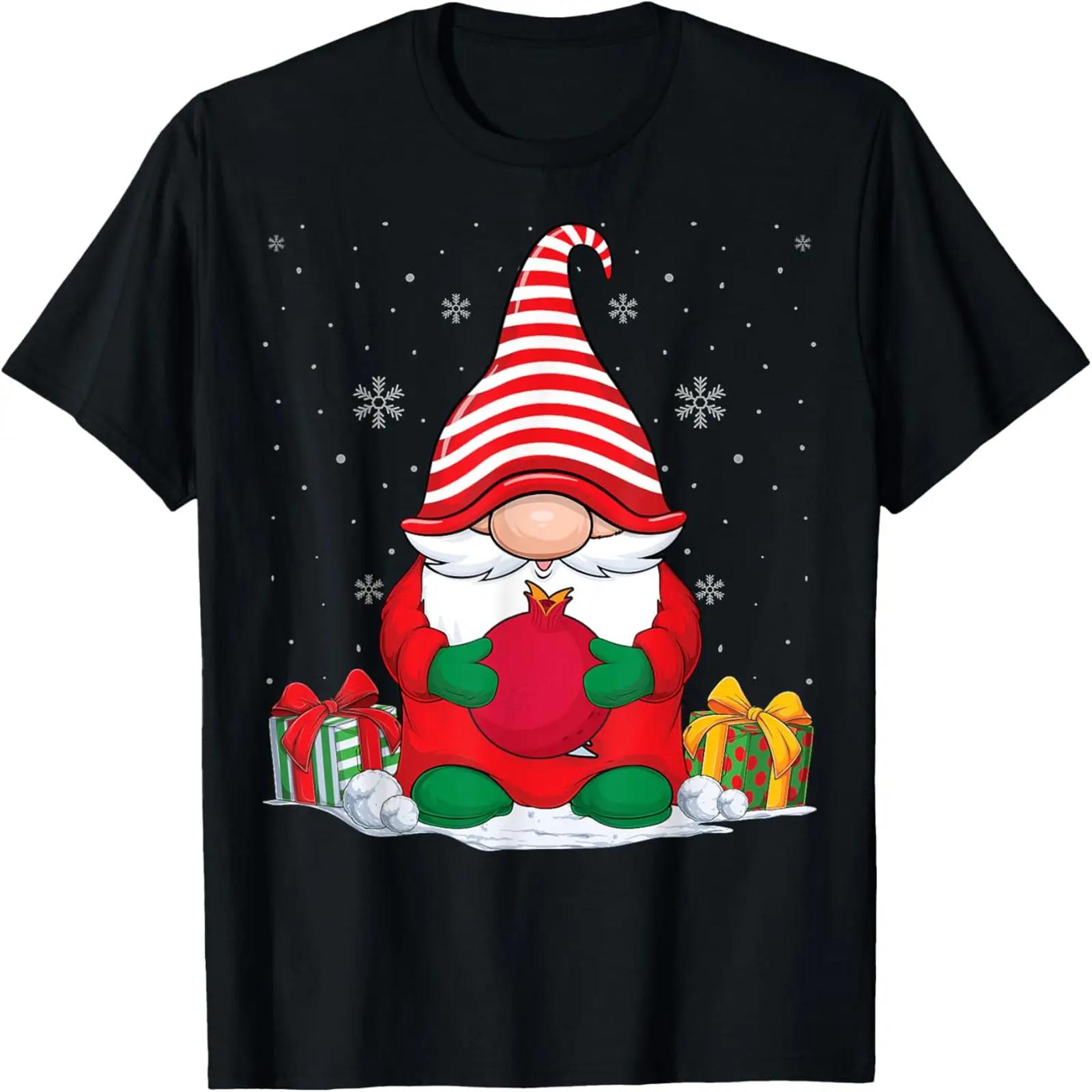 Pomegranate Lover - Pomegranate Christmas Gnomes Men Women T-Shirt S