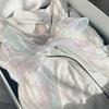 1 Roll Diy Bow Bouquet Voile Ribbons 4X900Cm Fishtail Organza Ribbon Reflective Iridescent Wavy Edge Ribbon For Gift Wrapping