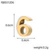 CARLIDANA Hot Sale Anniversary Stainless Steel Jewelry Creative Gold Color Silver Arabian Numbers Pendant Necklace Gifts Women