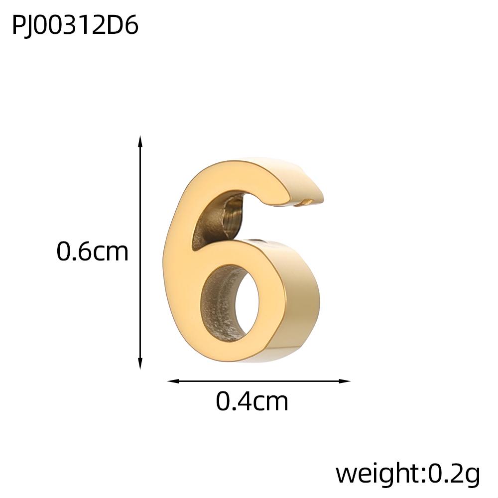 CARLIDANA Hot Sale Anniversary Stainless Steel Jewelry Creative Gold Color Silver Arabian Numbers Pendant Necklace Gifts Women