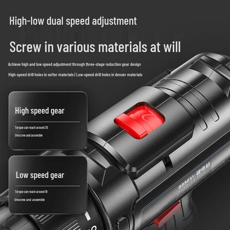 Xinyian 21V Cordless Drill & Electric Screwdriver Set CN Plug (adapter Included)