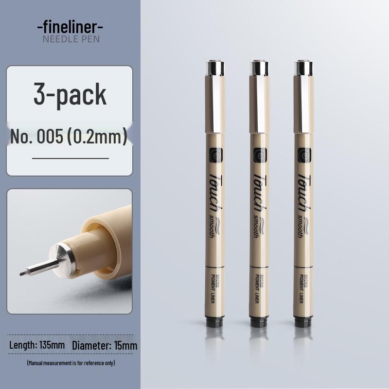 Waterproof Brown Technical Pen for Manga and Line Art Drawing