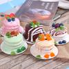 Artificial Cream Cake Fake Cake Model Dessert Birthday Cake Dessert Props Sweet Table Decoration Window Ornaments Home Decor
