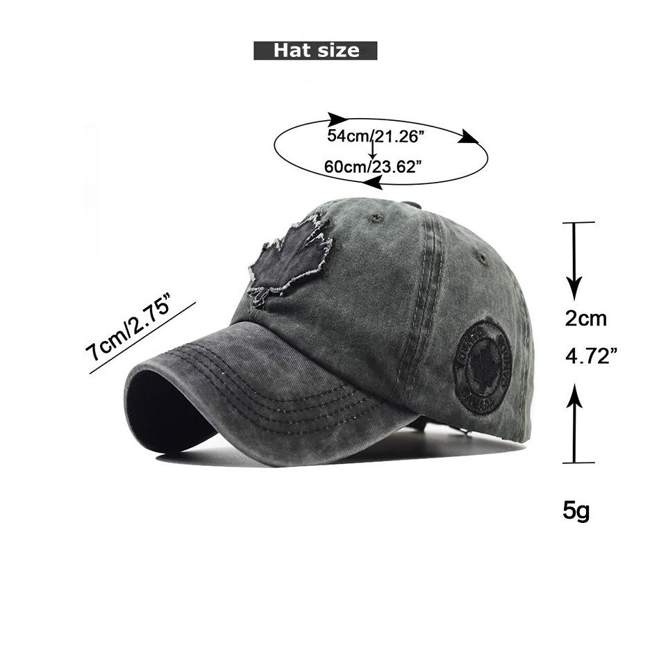 2020 New Canadian Maple Leaf Pattern Baseball Cap Men's and Women's Cap Cotton Versatile Cap