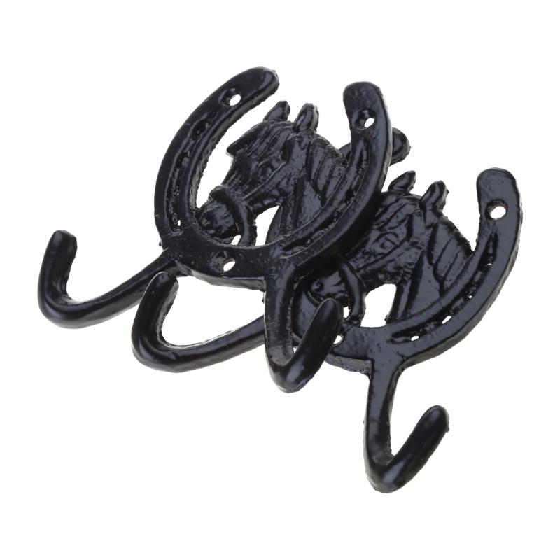 Decorative Iron Horseshoe Hook Practical Wall Mount Iron Hook for Hangings Item
